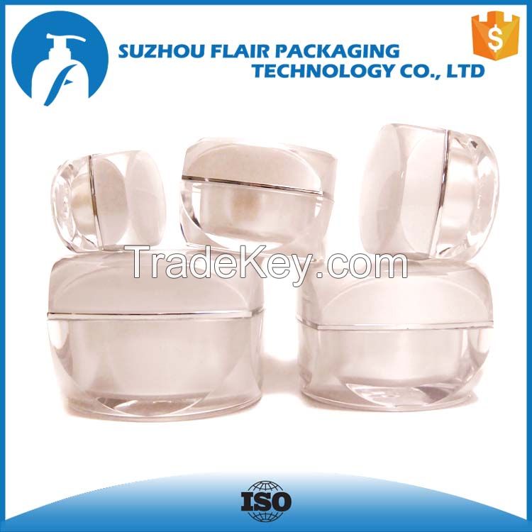 5ml 10ml 15m 30ml 50ml acrylic cubic jar packaging