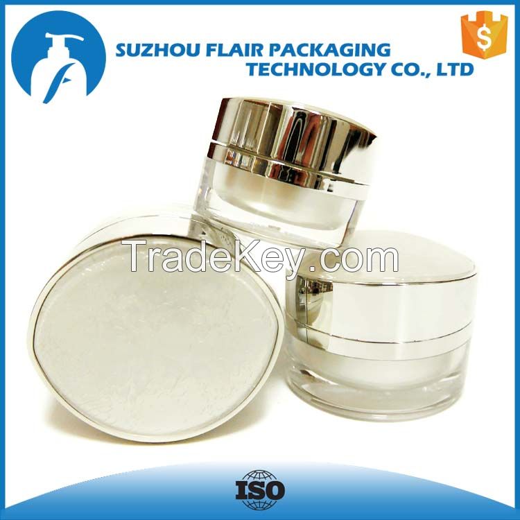 15ml 30ml 50ml oval shaped acrylic jar