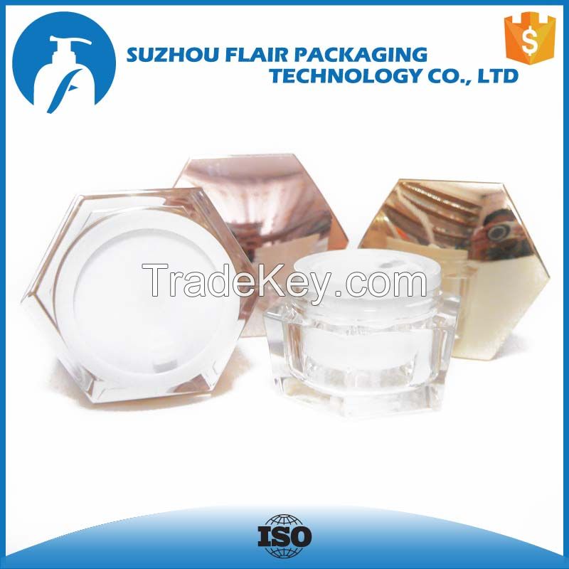 30ml 50ml Acrylic Plastic cosmetic cream sample jar