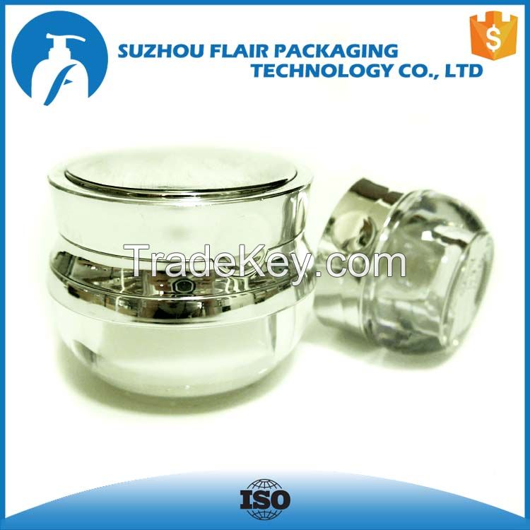 10ml 30ml 50ml empty cosmetic jars plastic for sale