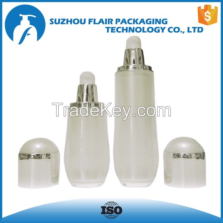 30ml 50ml Plastic unique shape acrylic bottle packaging