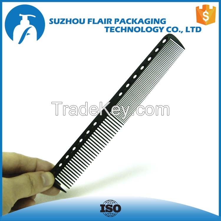 small plastic black carbon fiber Handle Hair Comb