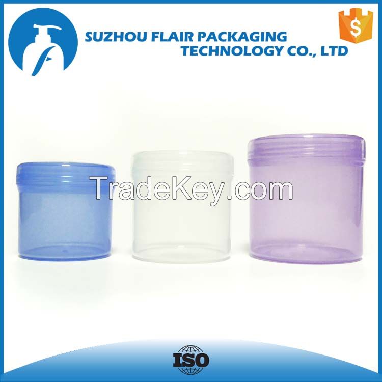 100ml 160ml 250ml pretty large plastic jars for cosmetic cream