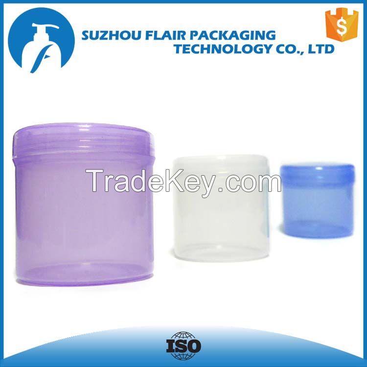 100ml 160ml 250ml pretty large plastic jars for cosmetic cream