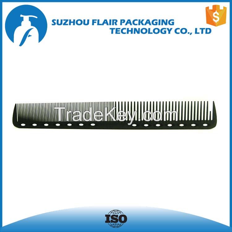 small plastic black carbon fiber Handle Hair Comb