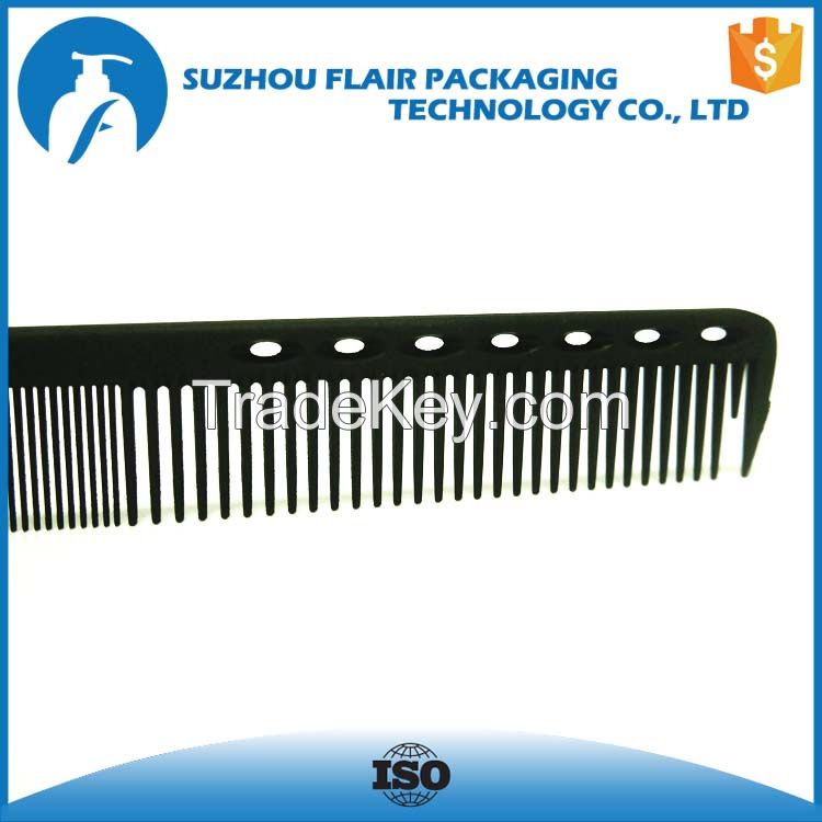 small plastic black carbon fiber Handle Hair Comb