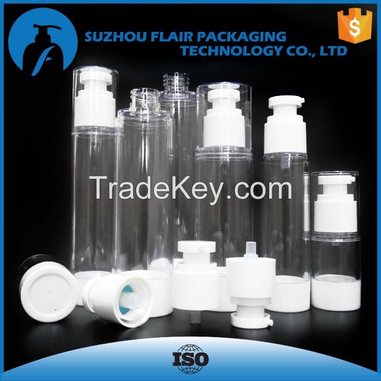 Empty Plastic airless pump bottle 15ml 30ml 50ml 60ml 80ml 100ml 120ml