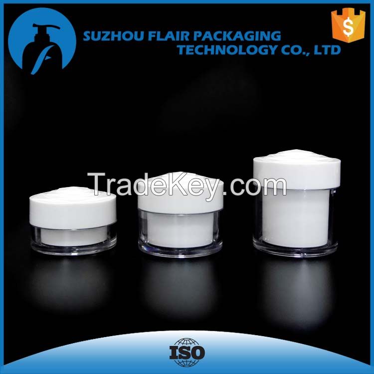 Plastic 20ml 30ml 50ml AS flower jar