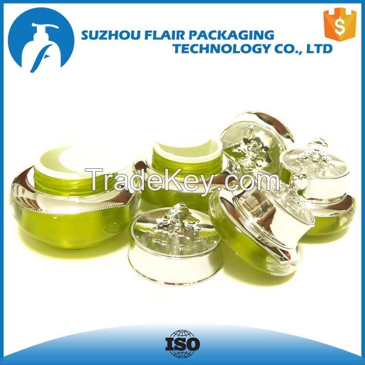 Cosmetic plastic jars with lids cream container