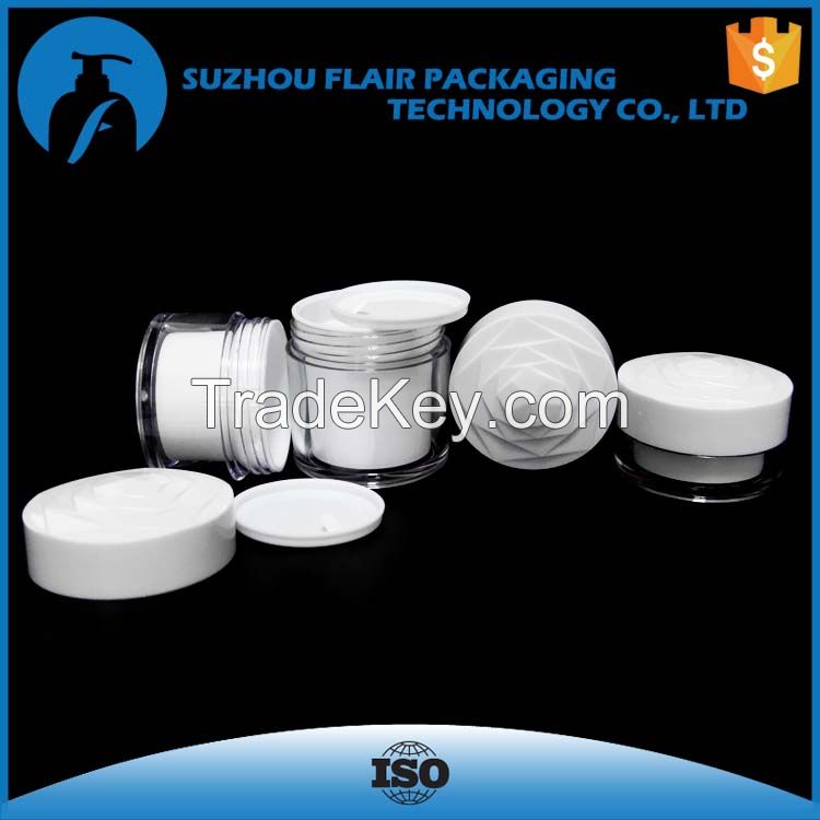 Plastic 20ml 30ml 50ml AS flower jar