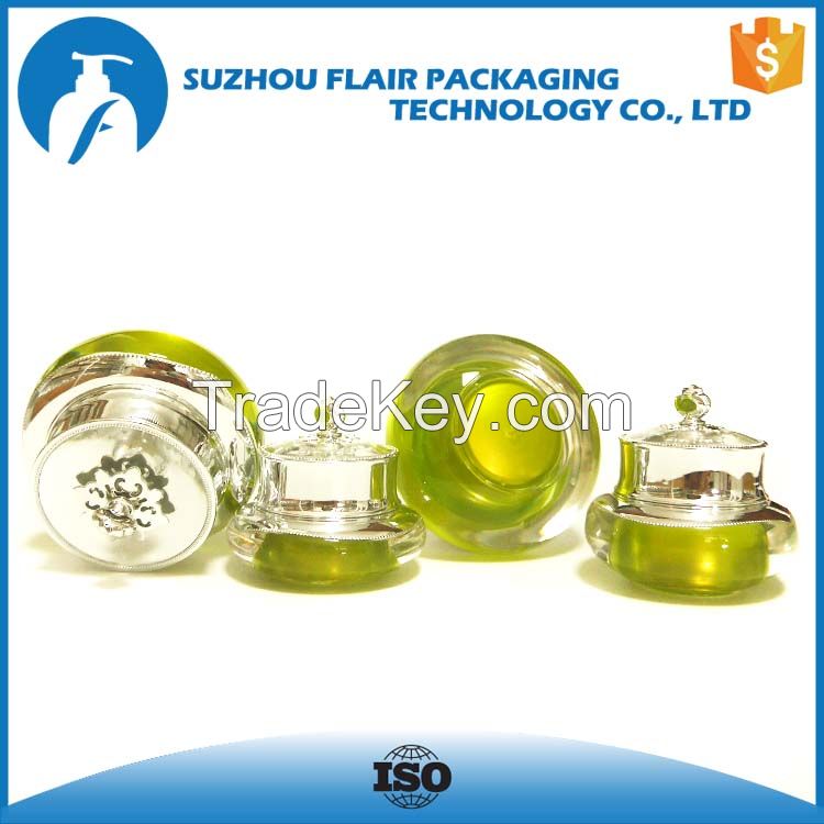 Cosmetic plastic jars with lids cream container