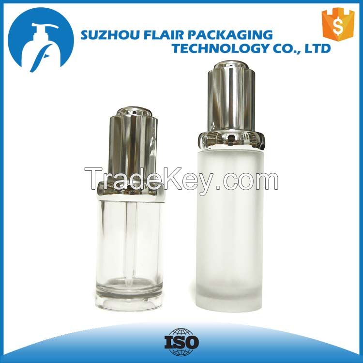 plastic cosmetic dropper bottle