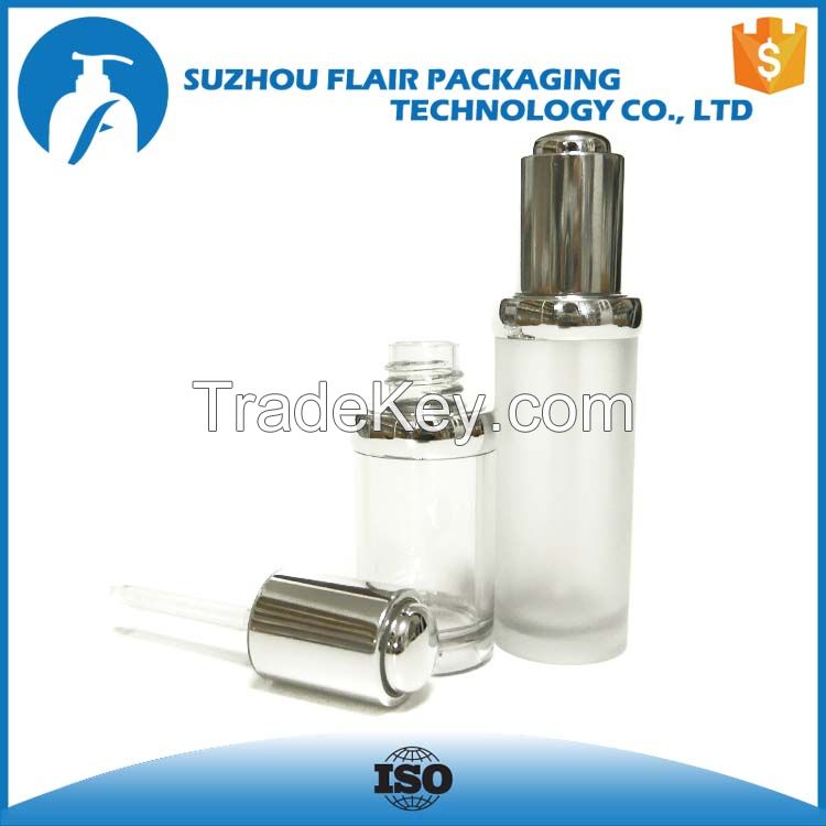 plastic cosmetic dropper bottle