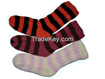 Knitted Socks, 100% acrylic winter Socks