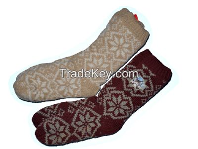 Knitted Socks, 100% acrylic winter Socks