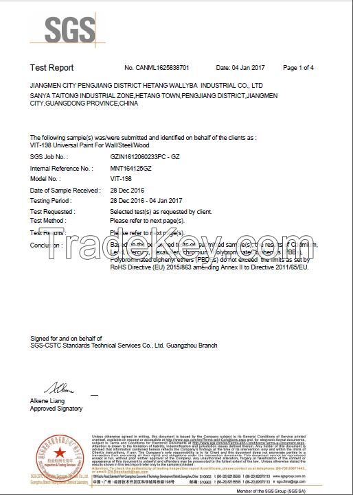 Certificated SWO-3852 Fire Retardant Paint For Steel Structure