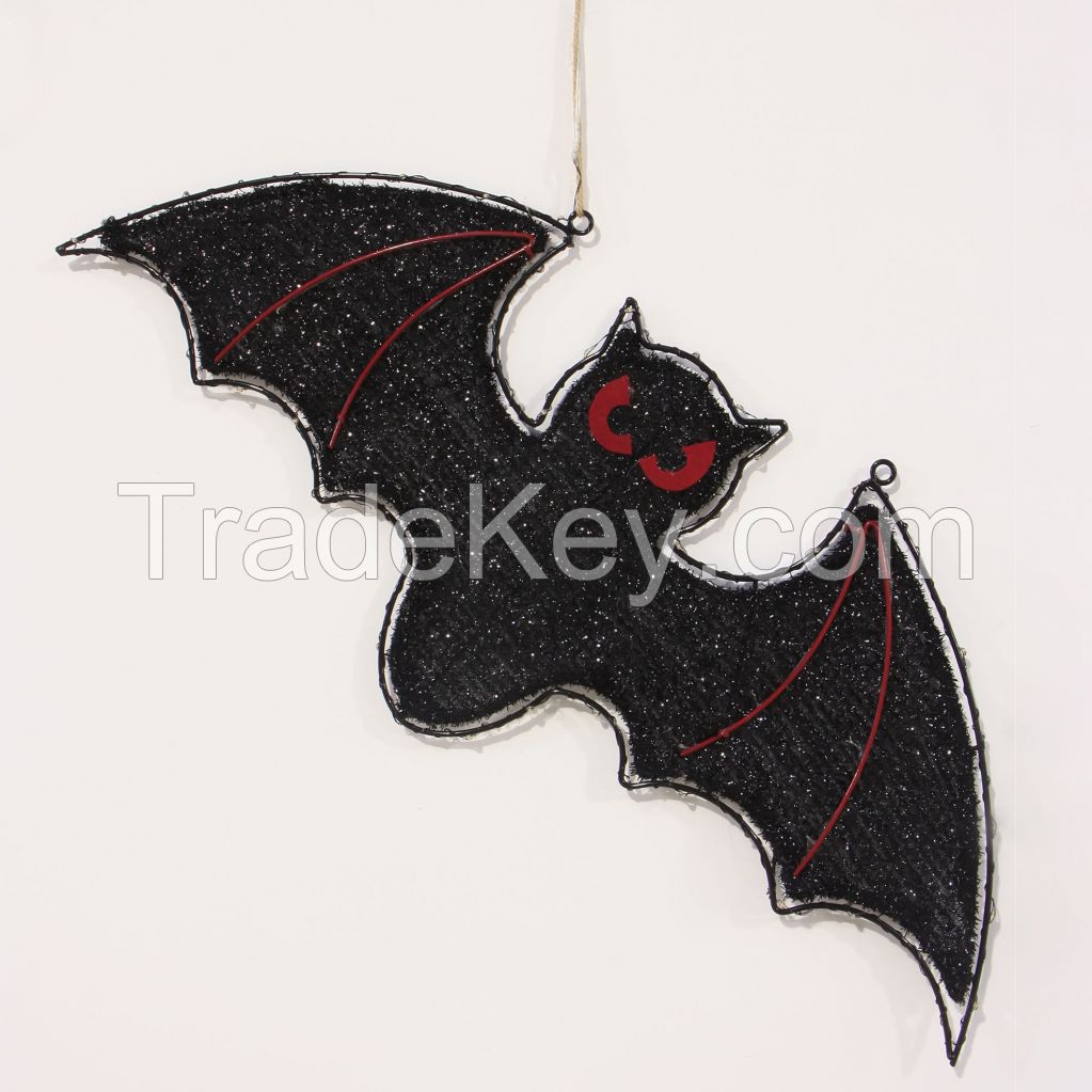 Halloween Decoration 12 inch SMD lighted wire  in Bat style