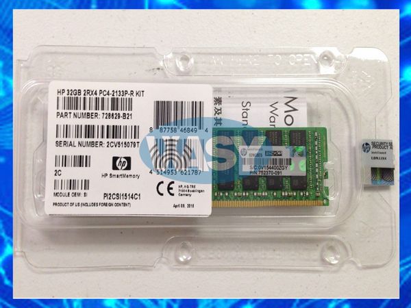 728629-B21 32GB 2RX4 PC4-2133P-R Kit