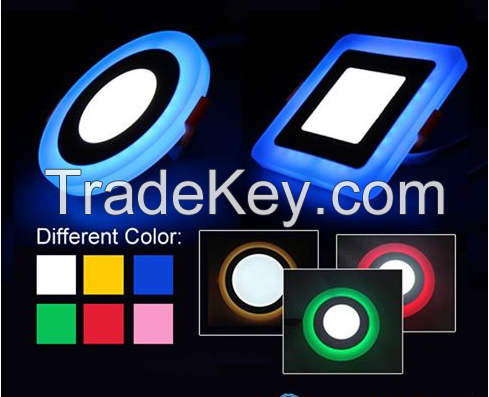 Dual colour panel light