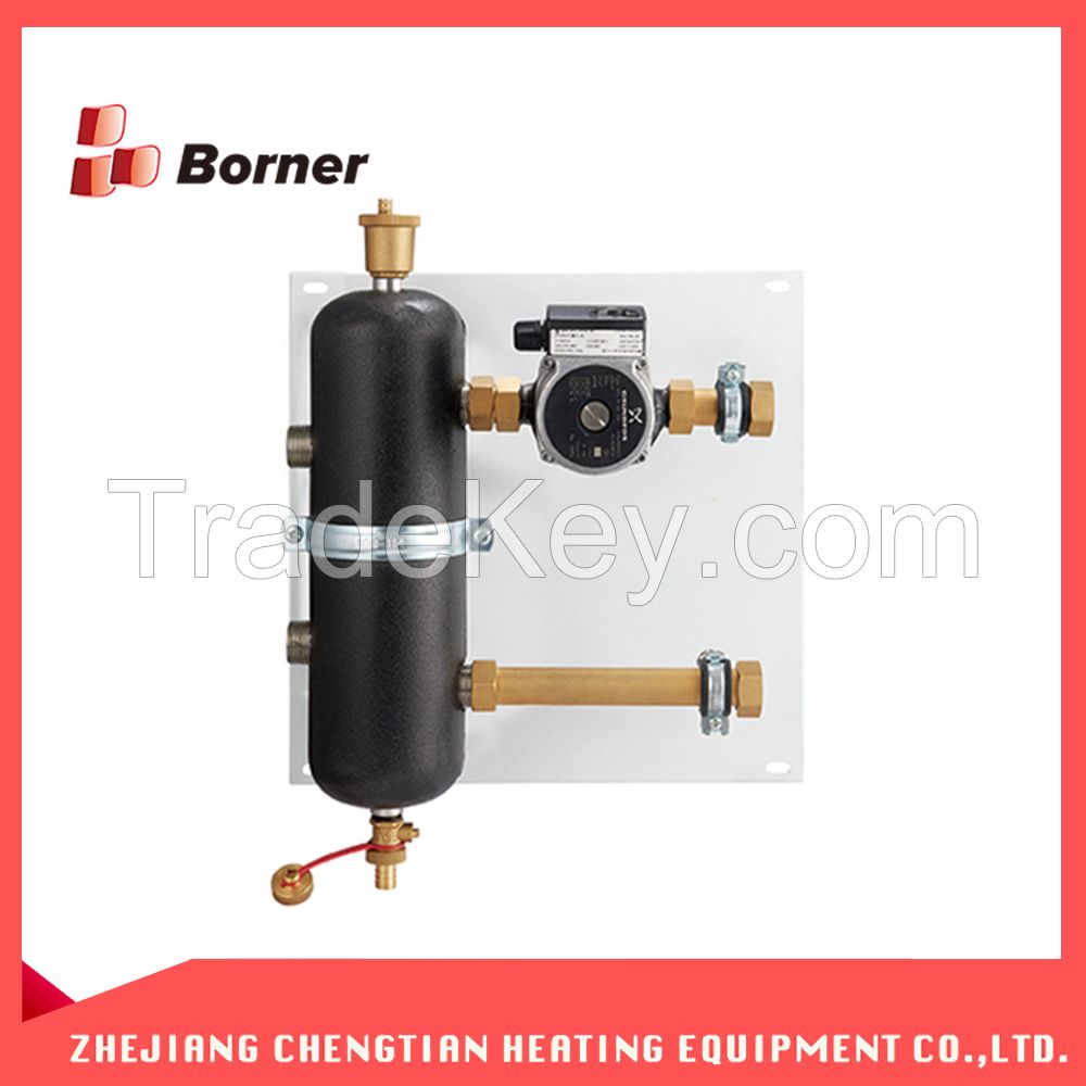 Silver Hydraulic water pressure separator Water Mixing Tank for heated
