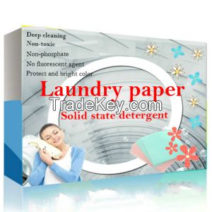 Soluble Laundry Detergent Sheet, laundry detergent paper, laundry sheet