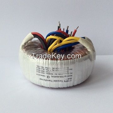 Toroidal power transformer