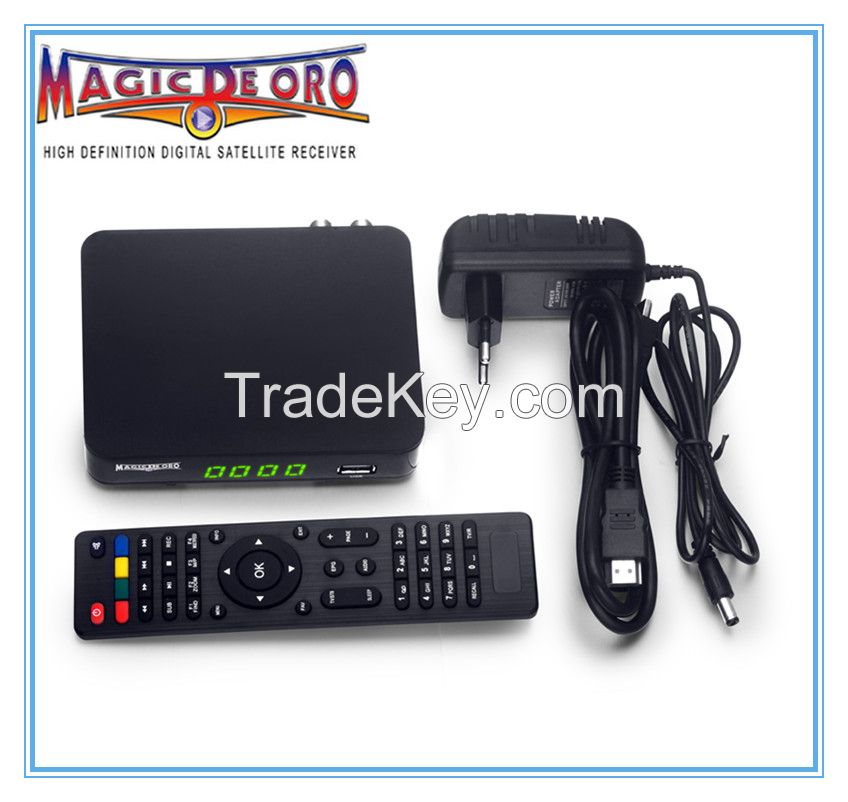 IPTV + twin tuner + wifi +newcam+ DL-300 HD module satellite TV receiver magic de oro for south America 
