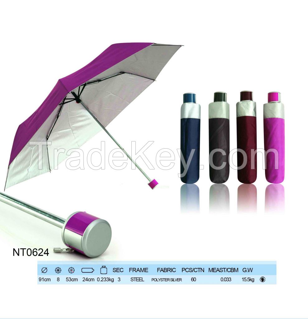 3 Fold Mini Sun Umbrella advertising umbrella