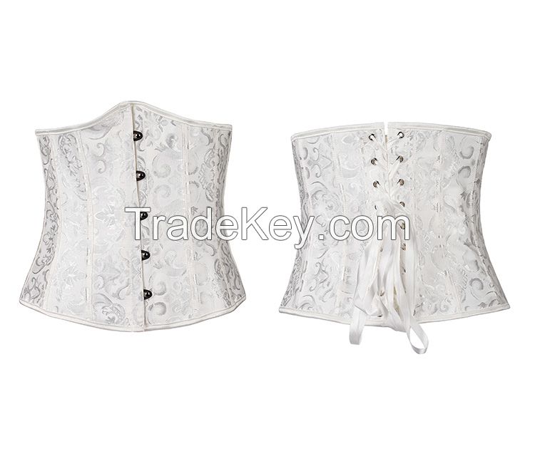 2833# High quality women corset underbust corset bustier waist trainer cincher