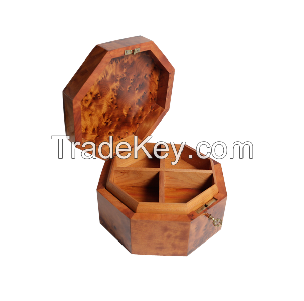 Hexagon Box (Wooden Jewellery Box with drawers)