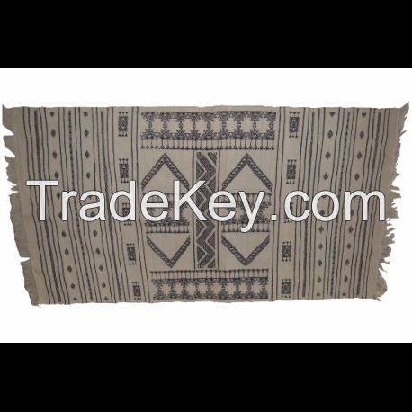 Kilim Berber Rug (Origin: Tunisia) 100% Wool (Ref # 002102) Product Specification