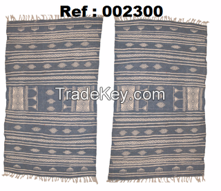 Bedside Kilim (Origin: Tunisia) 100% Wool (Ref # 002300)