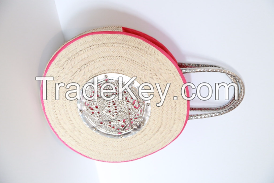 Round Shape Palm Leaf bag by CARAVAN SERAIL