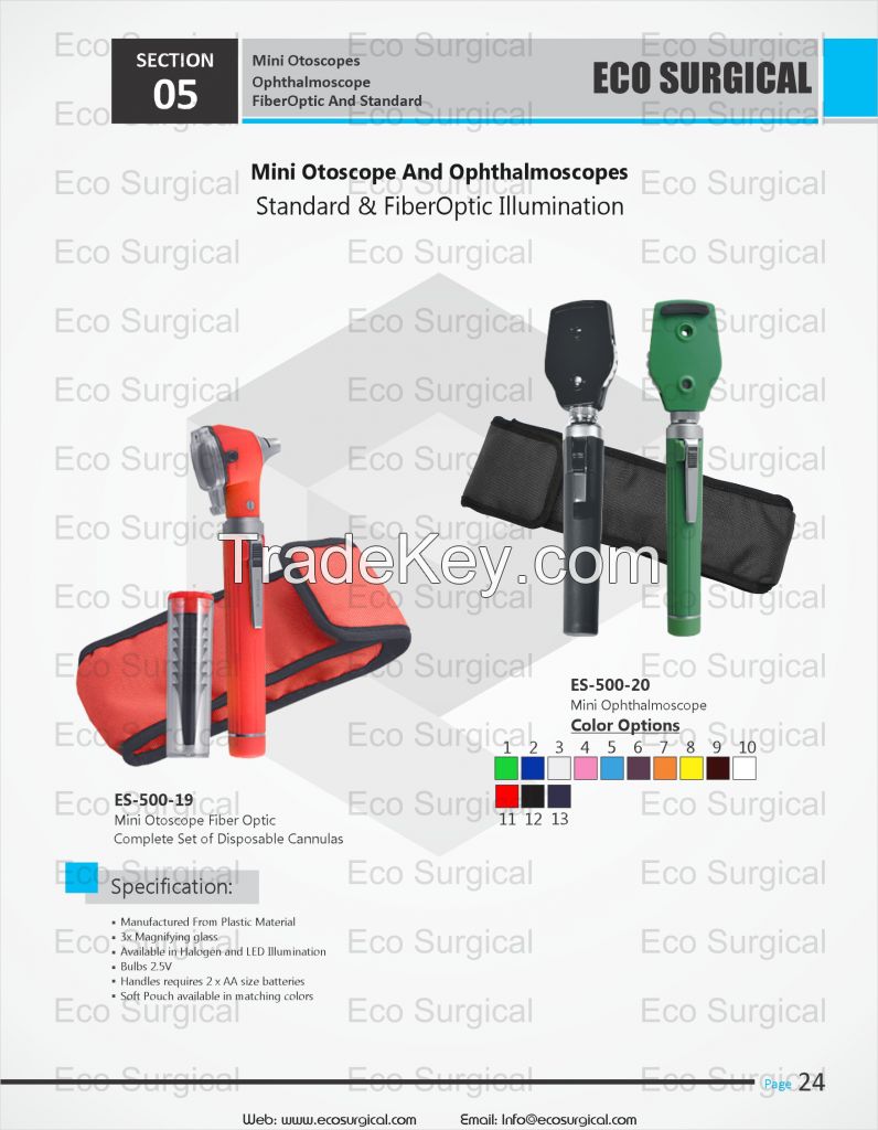 Otoscopes and Ophthalmoscopes