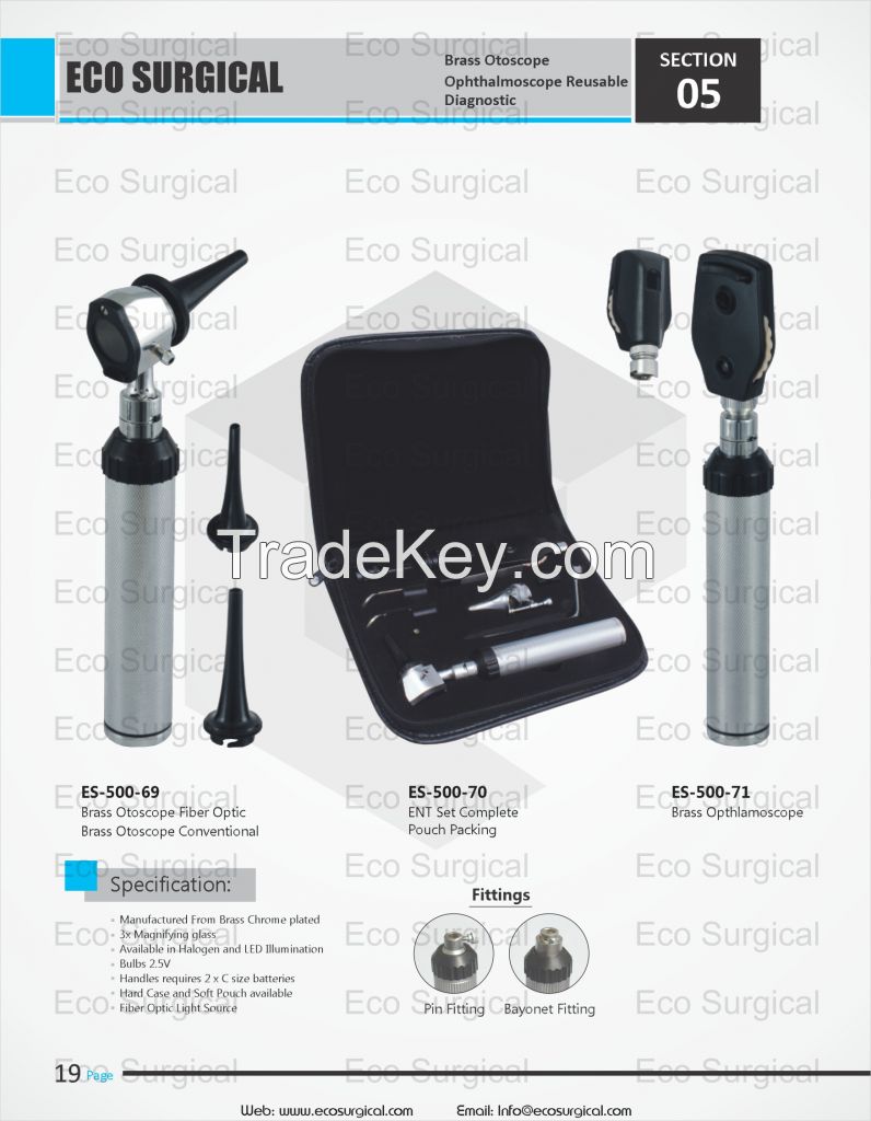 Otoscopes and Ophthalmoscopes