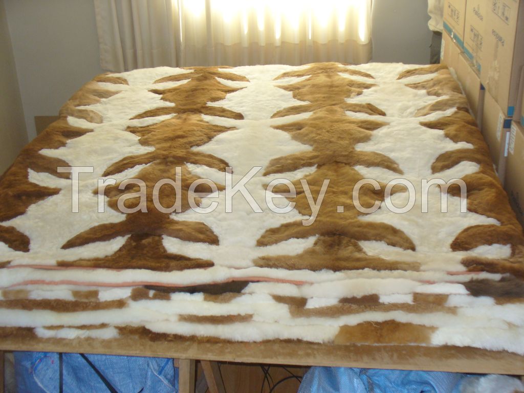 BABY ALPACA FUR RUGS BEDSPREADS