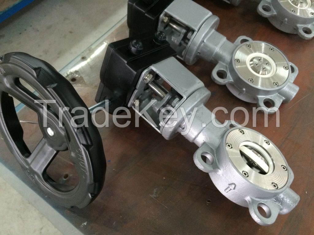 Ceramic lined butterfly valve