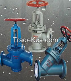 DN400 FEP lined globe valve