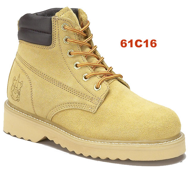 Rhino 6" Plain Toe Work Boot - Tan color