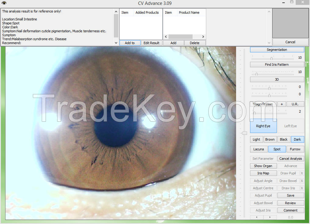 New 12 MP USB 4 LED/2 LED Digital Iriscope Scanner Eye Iriscope Iridology Camera Equipment
