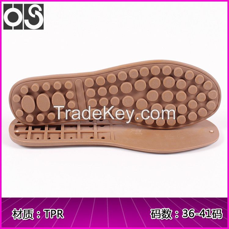 Huasu Flexible Non-slip High-quality Tpr Soles Casual Sports Peas Sole