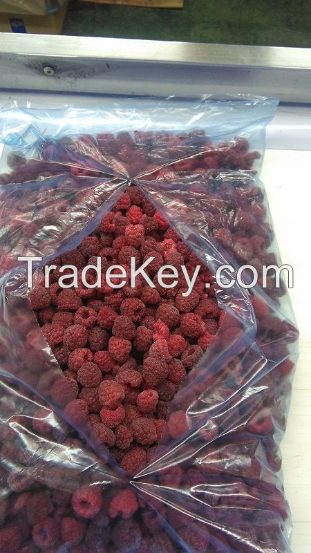 Frozen raspberries IQF