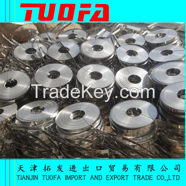 High quality 201/304/316 Stainless steel coil strip/stainless steel banding strap for power transmission from TUOFA supplies