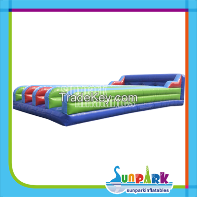 Four Lanes Inflatable Bungee Running Course