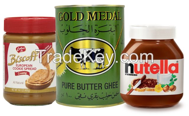 Nutella 350g, Gold Medal Pure Butter, Lotus Speculoos Spread