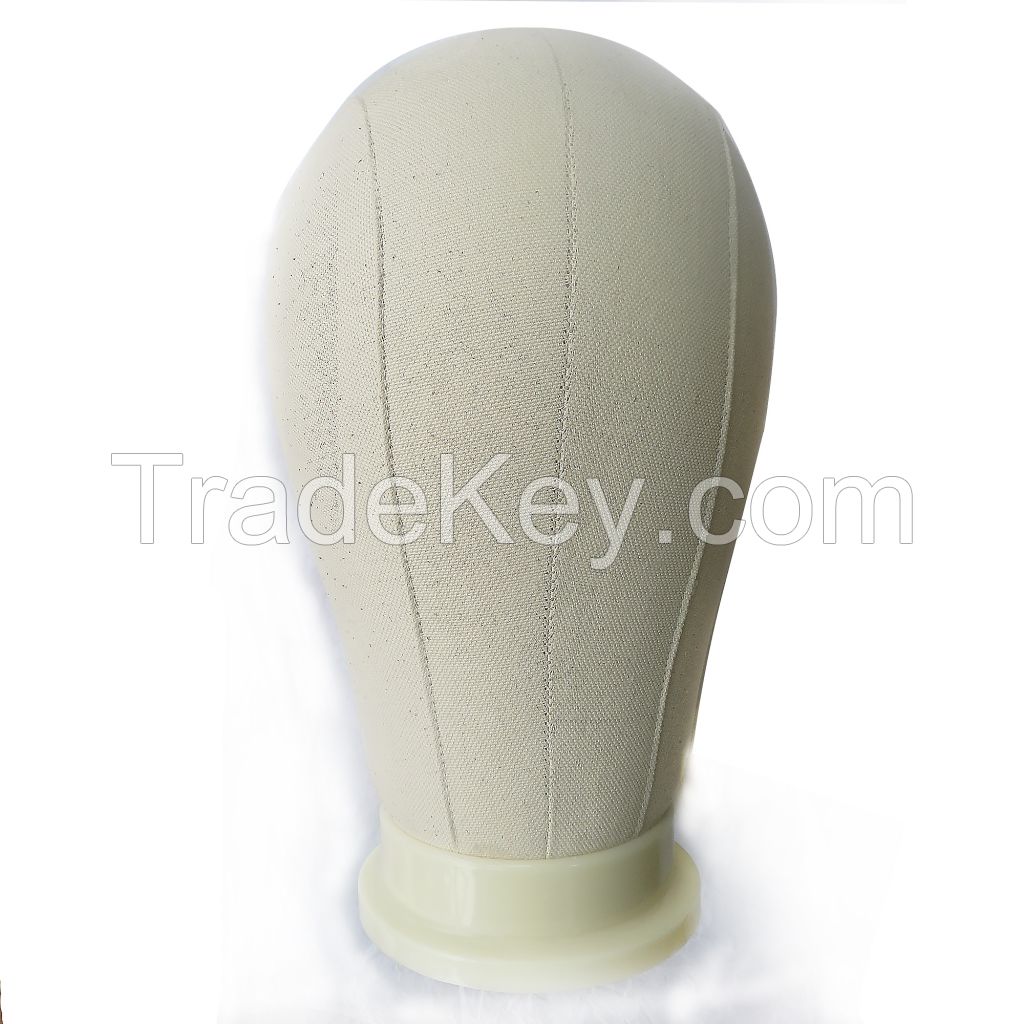 21/22/23/25" Canvas Block Head  For Wig Making Water Repellant Mannequin