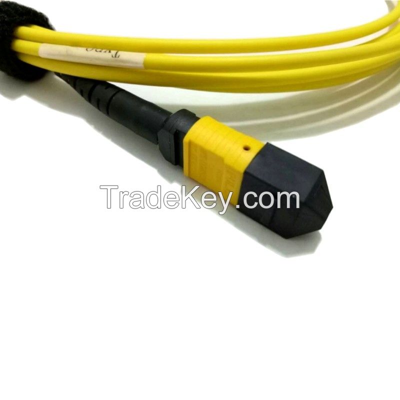 MPO-12MPO SMF Singlel-mode Fiber Optic Trunk Cable, 12 Core Fiber, offer migration path from 10GbE to 40/100GbE