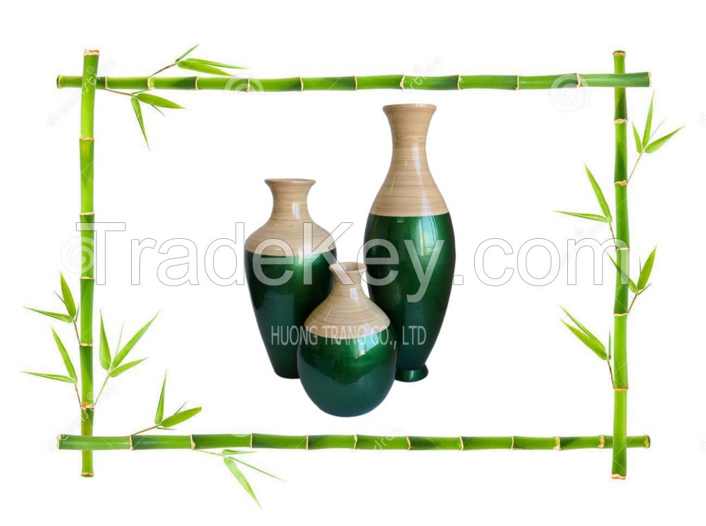 Spun bamboo Vase