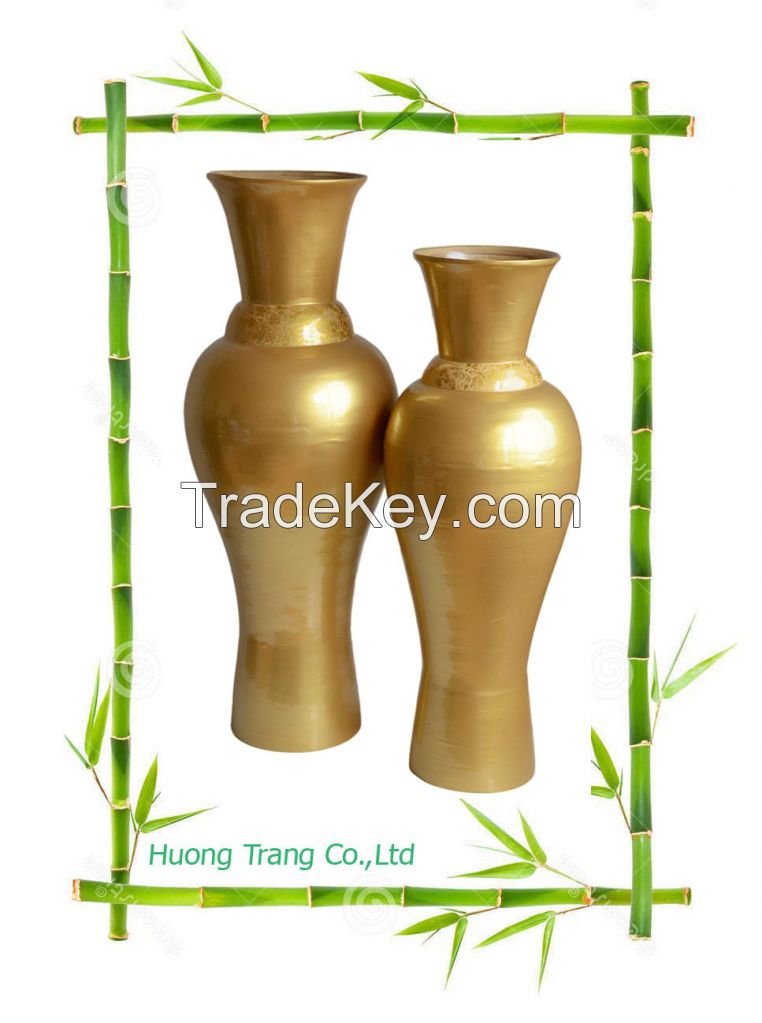 Spun bamboo Vase