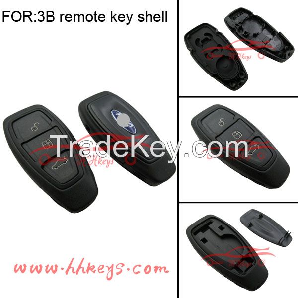 3 Button Smart Remote Key Shell Case Keyless Entry Fob For Ford Mondeo with Keyblade